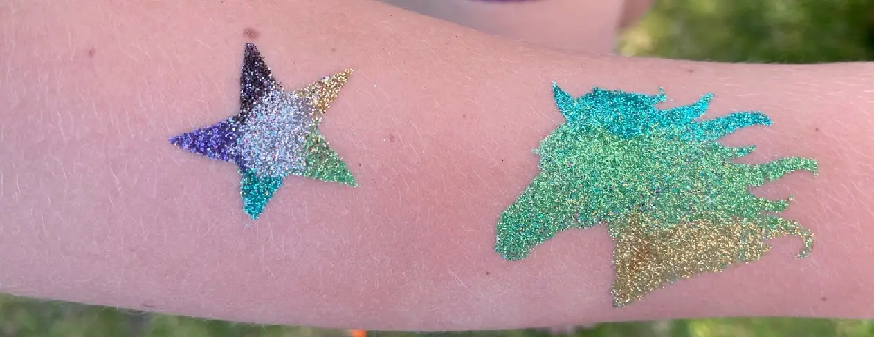 Glitter tattoos for kids' birthday parties & events in NRW