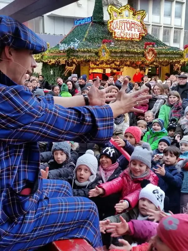 Walk act at a town festival