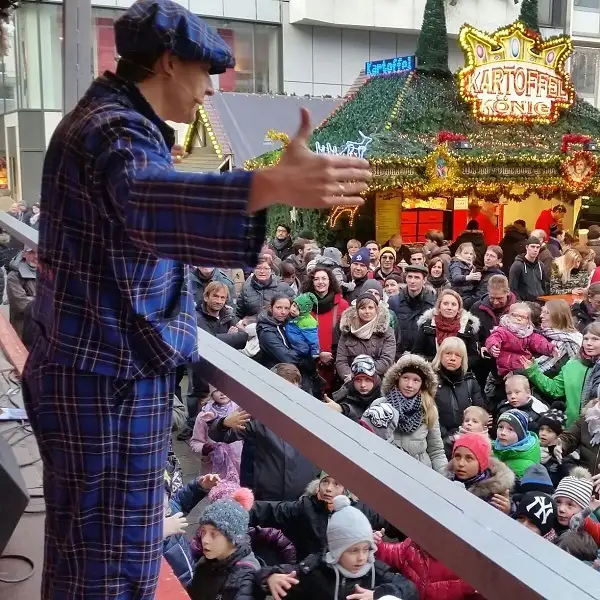 Spectacle de magie au marché de Noël de Dortmund