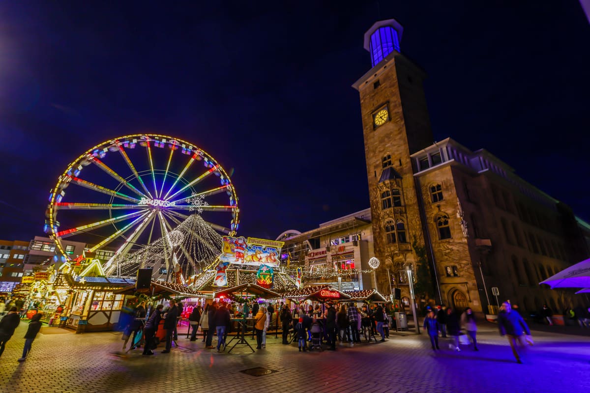 Riesenrad auf dem Hagener Weihnachtsmarkt