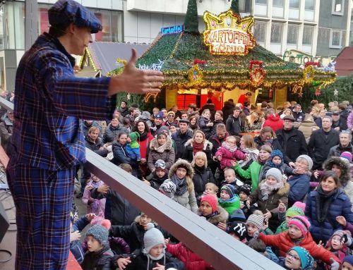 Dortmunder Weihnachtsmarkt: Eröffnung mit Clown Zauberer LIAR