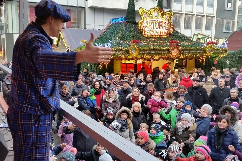 Dortmund : Kinderzaubershow Weihnachtsmarkt mit Clown Zauberer LIAR
