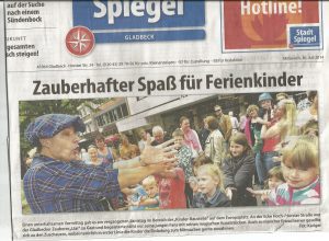 Presseartikel Stadtspiegel 30 Juli 2014