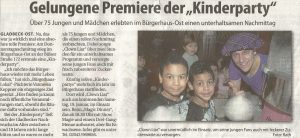 Stadtspiegel Kinderparty Jan 2013